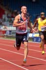 Richard Kilty (Gateshead) during the heats of the 200 metres.